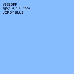 #86BDFF - Jordy Blue Color Image